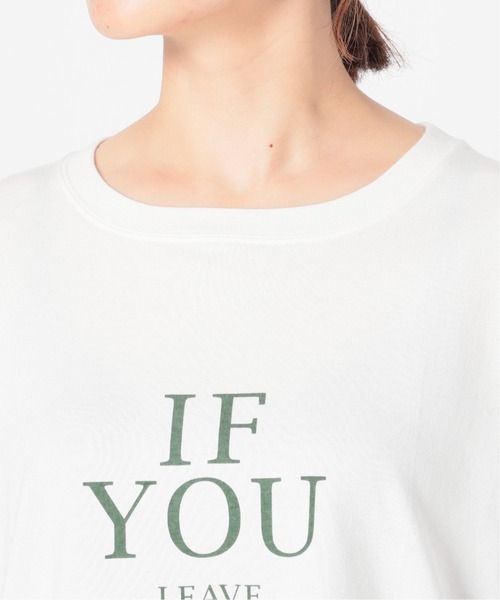 SLOBE IENA(スローブイエナ)の「IF YOUグラフィックロンTEE【手洗い可能】◆(Tシャツ/カットソー・レディース・ネイビー/グリーン・FREE)」の12枚目の写真