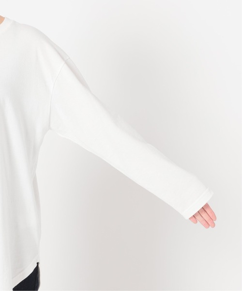 SLOBE IENA(スローブイエナ)の「IF YOUグラフィックロンTEE【手洗い可能】◆(Tシャツ/カットソー・レディース・ネイビー/グリーン・FREE)」の14枚目の写真