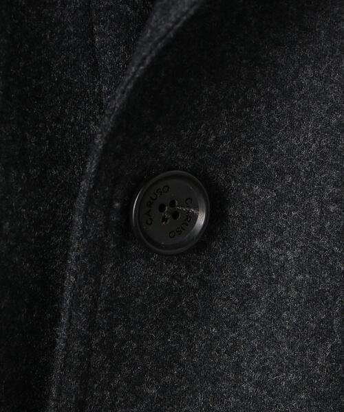 Caruso(カルーゾ)の「<CARUSO(カルーゾ)>ELBA DW/FLN B4B ダブルジャケット(テーラードジャケット・メンズ・ダークグレー・46/48/50/44)」の4枚目の写真