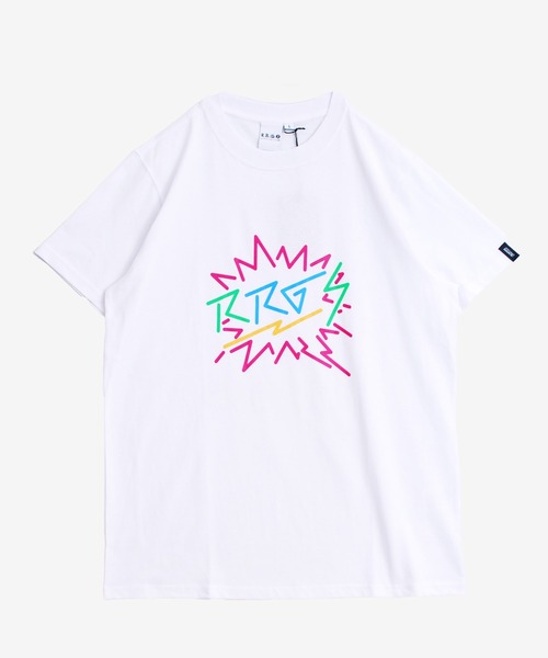 R.R.G.S(アールアールジーエス)の「COLOR LOGO T-SHIRTS(Tシャツ/カットソー・メンズ・ホワイト/ブラック・MEDIUM/LARGE/X-LARGE)」の2枚目の写真