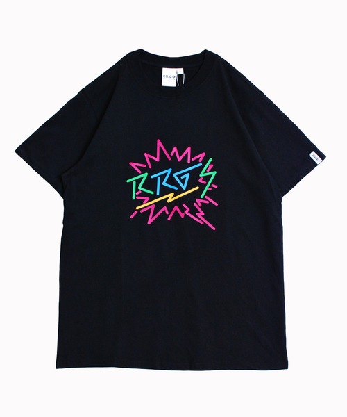 R.R.G.S(アールアールジーエス)の「COLOR LOGO T-SHIRTS(Tシャツ/カットソー・メンズ・ホワイト/ブラック・MEDIUM/LARGE/X-LARGE)」の1枚目の写真