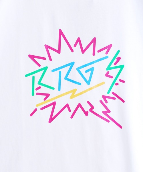 R.R.G.S(アールアールジーエス)の「COLOR LOGO T-SHIRTS(Tシャツ/カットソー・メンズ・ホワイト/ブラック・MEDIUM/LARGE/X-LARGE)」の5枚目の写真