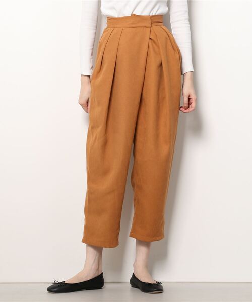 AS KNOW AS PINKY（アズノゥアズピンキー）の「チックタック深まるパンツ（スラックス・レディース・ブラック/ダークグリーン/ブラウン/キャメル・S/M）」の8枚目の写真