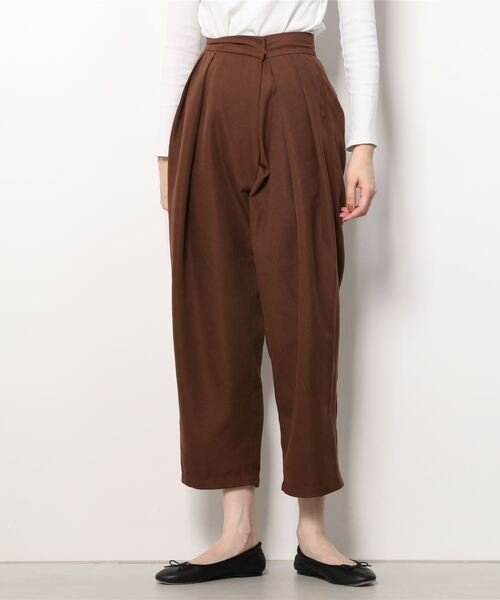 AS KNOW AS PINKY（アズノゥアズピンキー）の「チックタック深まるパンツ（スラックス・レディース・ブラック/ダークグリーン/ブラウン/キャメル・S/M）」の6枚目の写真