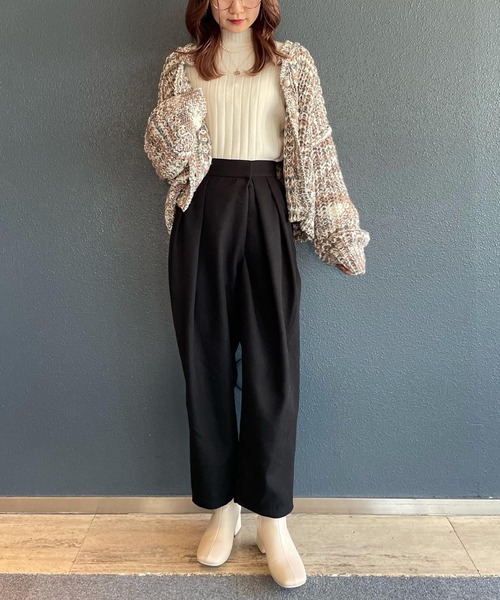 AS KNOW AS PINKY（アズノゥアズピンキー）の「チックタック深まるパンツ（スラックス・レディース・ブラック/ダークグリーン/ブラウン/キャメル・S/M）」の22枚目の写真