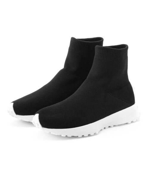 ESPERANZA（エスペランサ）の「◆【KLC BY esp】ハイカットニットスニーカー（スニーカー・レディース・イエロー系2/アイボリー系2/ブラック系2・M/L/LL/S）」の9枚目の写真