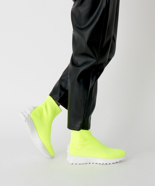 ESPERANZA（エスペランサ）の「◆【KLC BY esp】ハイカットニットスニーカー（スニーカー・レディース・イエロー系2/アイボリー系2/ブラック系2・M/L/LL/S）」の14枚目の写真