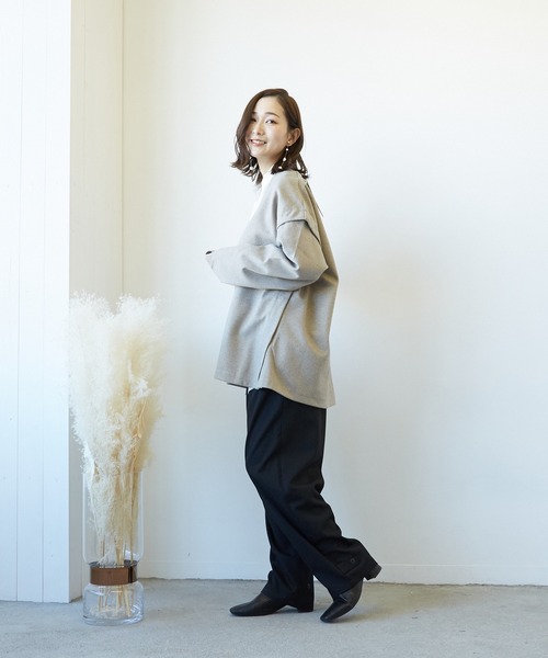 Wefst（ウェスト）の「【Wefst】T/R/puツイル2wayパンツ（その他パンツ・レディース・ブラック/ベージュ系その他/カーキ/グレイッシュベージュ・FREE）」の22枚目の写真