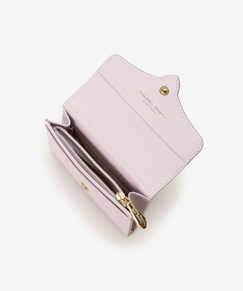 Samantha Thavasa Petit Choice（サマンサタバサ　プチチョイス）の「フロントバックルバイカラー マルチカードケース（名刺入れ・レディース・ピンク/ダークブルー/ワインレッド/ブラウン・FREE）」の9枚目の写真