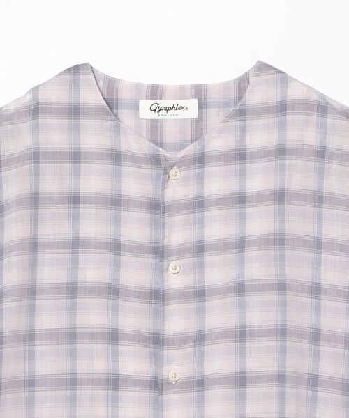 Ray BEAMS(レイビームス)の「GYMPHLEX / ノースリーブ シャツ ドレス(シャツワンピース・レディース・ブルー系その他/ピンク系その他・14)」の9枚目の写真