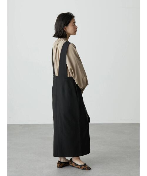 AMERICAN HOLIC（アメリカンホリック）の「ハイネックAラインチュニック（シャツ/ブラウス・レディース・ベージュ/オフホワイト・FREE）」の7枚目の写真