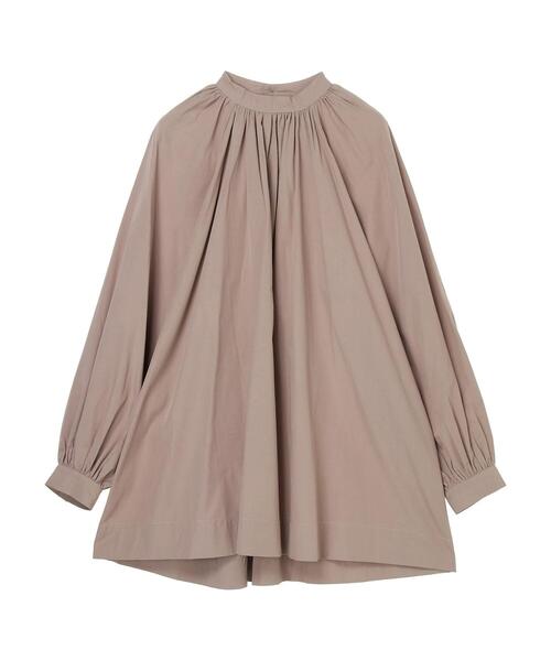 AMERICAN HOLIC（アメリカンホリック）の「ハイネックAラインチュニック（シャツ/ブラウス・レディース・ベージュ/オフホワイト・FREE）」の8枚目の写真