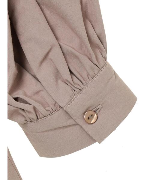 AMERICAN HOLIC（アメリカンホリック）の「ハイネックAラインチュニック（シャツ/ブラウス・レディース・ベージュ/オフホワイト・FREE）」の15枚目の写真