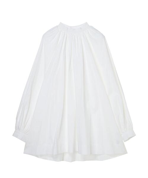 AMERICAN HOLIC（アメリカンホリック）の「ハイネックAラインチュニック（シャツ/ブラウス・レディース・ベージュ/オフホワイト・FREE）」の17枚目の写真