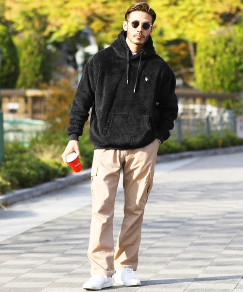 U.S. POLO ASSN.(ユーエスポロアッスン)の「US.POLO ASSN./ユーエスポロアッスン ブランド別注 ボア プルオーバー フーディーパーカー(パーカー・メンズ・ホワイト×ブラック/ブラック×ホワイト/グレー系その他/ブルー系その他・MEDIUM/LARGE)」の13枚目の写真