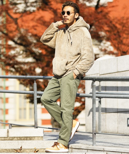 U.S. POLO ASSN.(ユーエスポロアッスン)の「US.POLO ASSN./ユーエスポロアッスン ブランド別注 ボア プルオーバー フーディーパーカー(パーカー・メンズ・ホワイト×ブラック/ブラック×ホワイト/グレー系その他/ブルー系その他・MEDIUM/LARGE)」の15枚目の写真