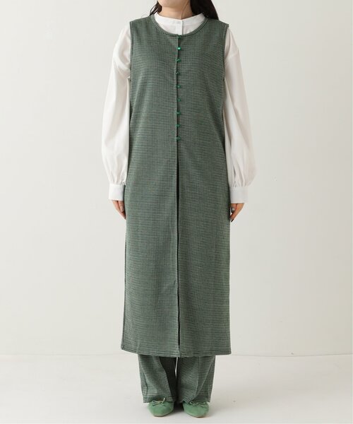 RAY CASSIN（レイカズン）の「レトロチェックJQノースリワンピース（ワンピース・レディース・グレー/イエロー/グリーン・FREE）」の17枚目の写真