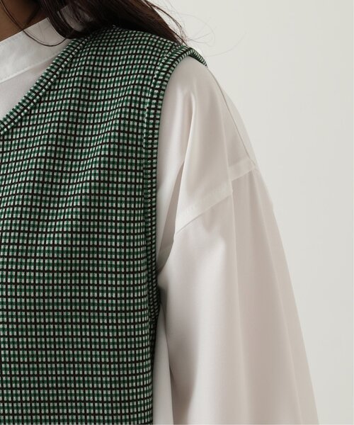 RAY CASSIN（レイカズン）の「レトロチェックJQノースリワンピース（ワンピース・レディース・グレー/イエロー/グリーン・FREE）」の13枚目の写真