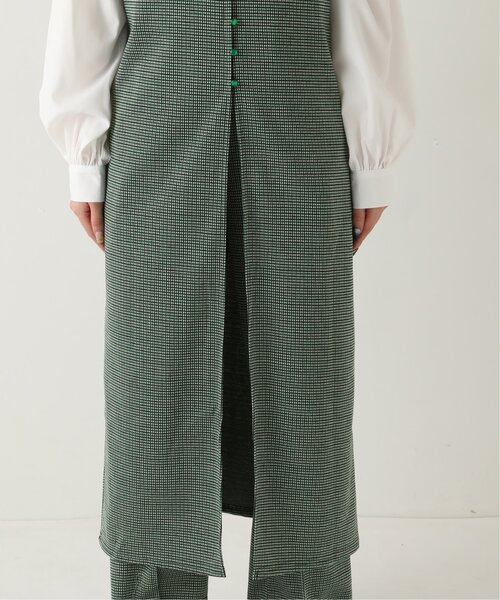 RAY CASSIN（レイカズン）の「レトロチェックJQノースリワンピース（ワンピース・レディース・グレー/イエロー/グリーン・FREE）」の12枚目の写真