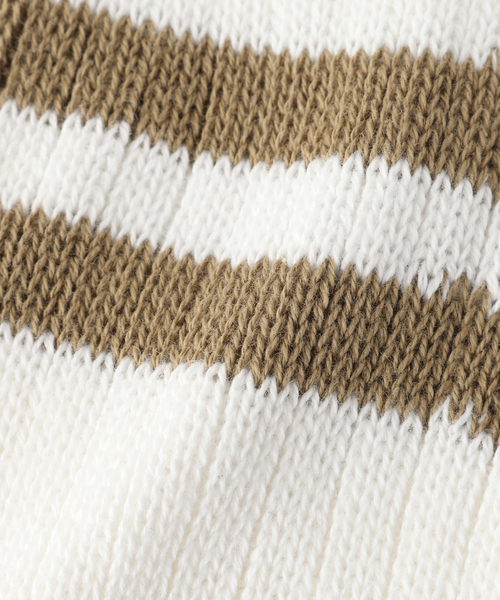 plage（プラージュ）の「【MARCOMONDE/マルコモンド】SP CTN ラインソックス（ソックス/靴下・レディース・ブラック/ベージュ・FREE）」の6枚目の写真