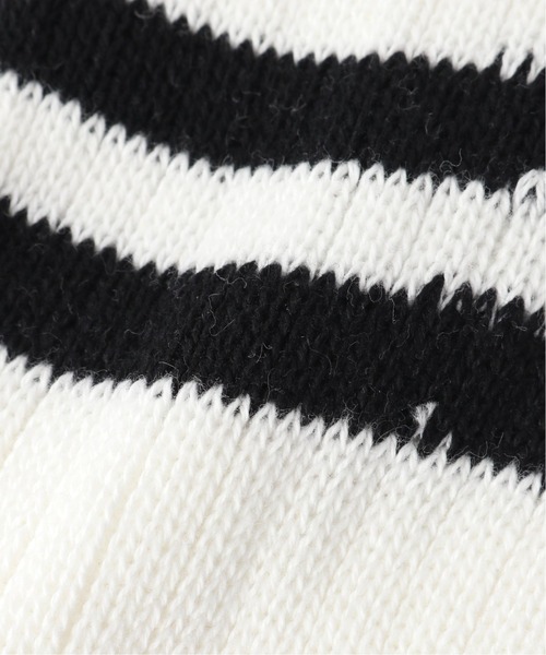 plage（プラージュ）の「【MARCOMONDE/マルコモンド】SP CTN ラインソックス（ソックス/靴下・レディース・ブラック/ベージュ・FREE）」の4枚目の写真