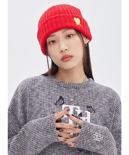 A'GEM/9 × .kom『HONE J X TARGETTO』HONEY HEART BEANIE/ハニー