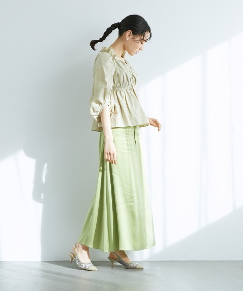 JELLY BEANS（ジェリービーンズ）の「フラワービーズ刺繍バックストラップパンプス(204-52765)JELLY BEANS(ジェリービーンズ)（パンプス・レディース・グリーン/アイボリー/ピンクベージュ・S/M/L）」の12枚目の写真