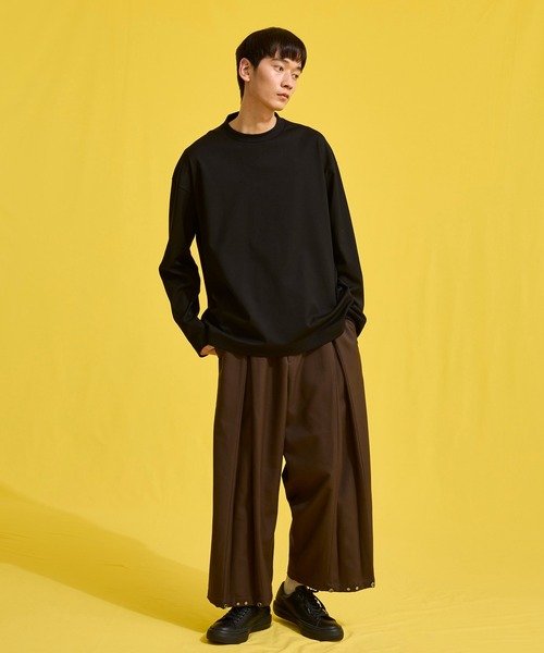 UNITED TOKYO（ユナイテッドトウキョウ）の「2wayプリーツウールパンツ（その他パンツ・メンズ・ブラック/ブラウン・1/2）」の9枚目の写真
