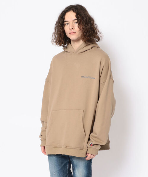 LUSOR（ルーソル）の「LUSOR（ルーソル）360g裏毛ロゴフーディ（パーカー・メンズ・ホワイト/ベージュ/グレー・LARGE/MEDIUM）」の6枚目の写真