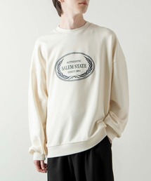 WEGO/エンブレムロゴ刺繍プルオーバー