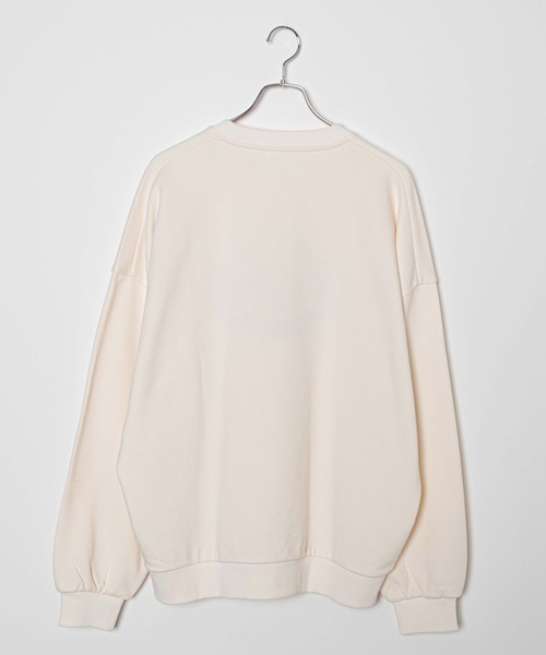 WEGO（ウィゴー）の「WEGO/エンブレムロゴ刺繍プルオーバー（スウェット・メンズ・ナチュラル・MEDIUM/LARGE）」の3枚目の写真