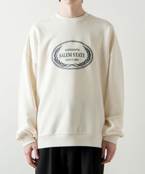 WEGO（ウィゴー）の「WEGO/エンブレムロゴ刺繍プルオーバー（スウェット・メンズ・ナチュラル・MEDIUM/LARGE）」の17枚目の写真