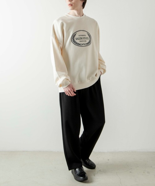 WEGO（ウィゴー）の「WEGO/エンブレムロゴ刺繍プルオーバー（スウェット・メンズ・ナチュラル・MEDIUM/LARGE）」の14枚目の写真