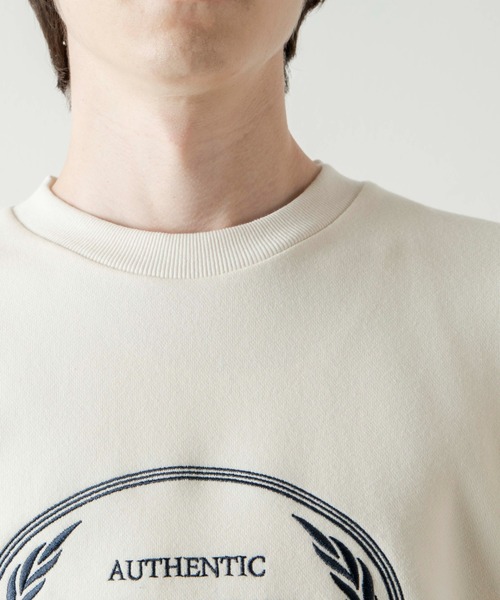 WEGO（ウィゴー）の「WEGO/エンブレムロゴ刺繍プルオーバー（スウェット・メンズ・ナチュラル・MEDIUM/LARGE）」の16枚目の写真