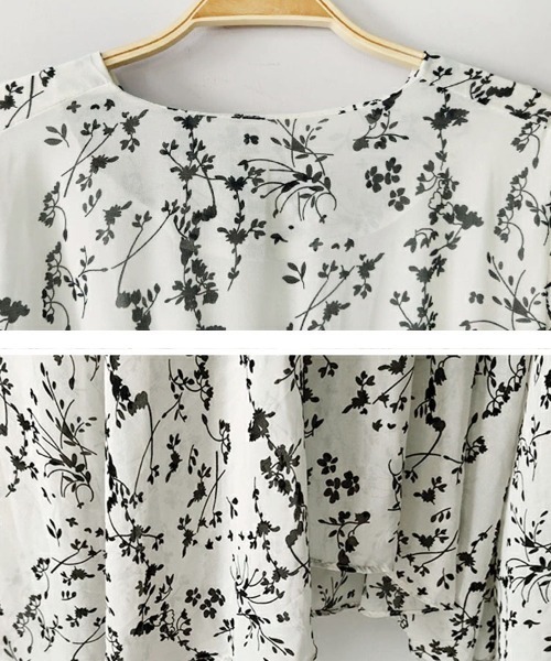 Doux Belle（ドゥーベル）の「花柄フレアシフォンワンピース