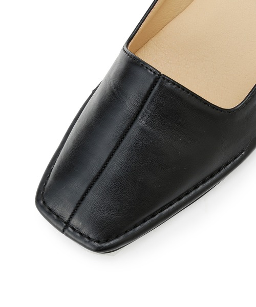 Juze（ジュゼ）の「アウトステッチヒールパンプス（パンプス・レディース・ブラック/オフホワイト/ベージュ・L/M/S）」の12枚目の写真