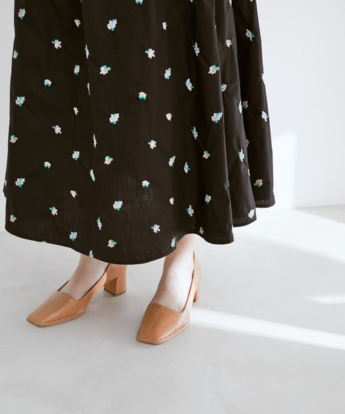 Juze（ジュゼ）の「アウトステッチヒールパンプス（パンプス・レディース・ブラック/オフホワイト/ベージュ・L/M/S）」の17枚目の写真