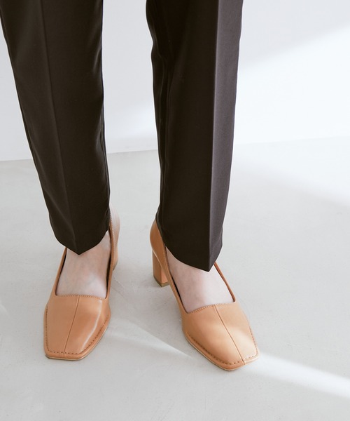 Juze（ジュゼ）の「アウトステッチヒールパンプス（パンプス・レディース・ブラック/オフホワイト/ベージュ・L/M/S）」の16枚目の写真