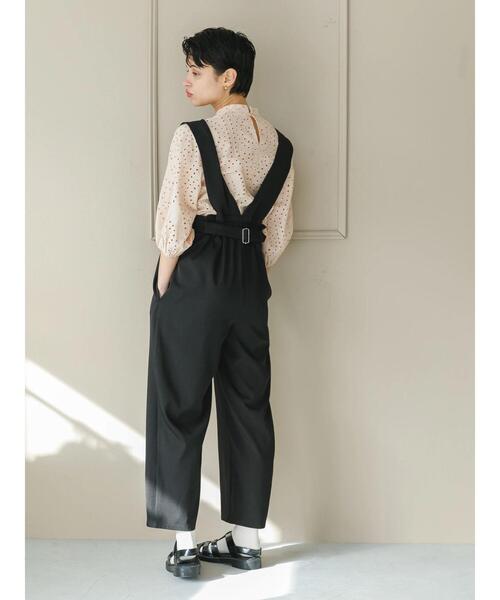 koe（コエ）の「ゆったりサロペット*（サロペット/オーバーオール・レディース・ベージュ/グレー/ブラック・M）」の7枚目の写真