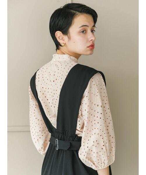 koe（コエ）の「ゆったりサロペット*（サロペット/オーバーオール・レディース・ベージュ/グレー/ブラック・M）」の9枚目の写真