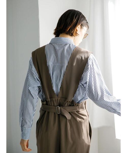 koe（コエ）の「ゆったりサロペット*（サロペット/オーバーオール・レディース・ベージュ/グレー/ブラック・M）」の13枚目の写真