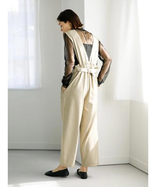 koe（コエ）の「ゆったりサロペット*（サロペット/オーバーオール・レディース・ベージュ/グレー/ブラック・M）」の15枚目の写真