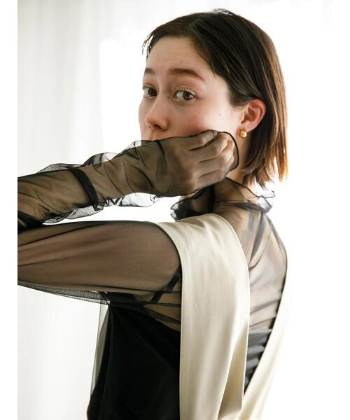 koe（コエ）の「ゆったりサロペット*（サロペット/オーバーオール・レディース・ベージュ/グレー/ブラック・M）」の19枚目の写真