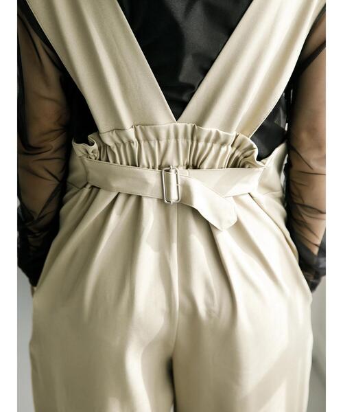 koe（コエ）の「ゆったりサロペット*（サロペット/オーバーオール・レディース・ベージュ/グレー/ブラック・M）」の20枚目の写真