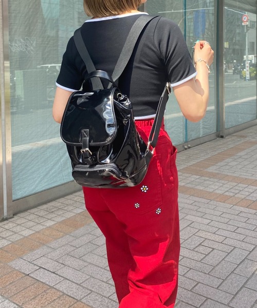 WHO'S WHO gallery（フーズフーギャラリー）の「ミニリュック（バックパック/リュック・レディース・ブラック・FREE）」の2枚目の写真