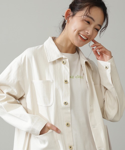 N.（N. Natural Beauty Basic）（エヌエヌナチュラルビューティーベーシック）の「[UNIVERSAL OVERALL]カバーオール（カバーオール・レディース・ホワイト/グレー・FREE）」の11枚目の写真