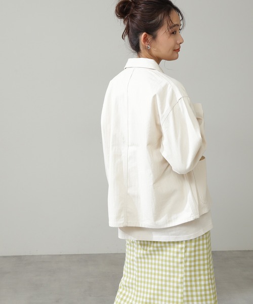 N.（N. Natural Beauty Basic）（エヌエヌナチュラルビューティーベーシック）の「[UNIVERSAL OVERALL]カバーオール（カバーオール・レディース・ホワイト/グレー・FREE）」の10枚目の写真