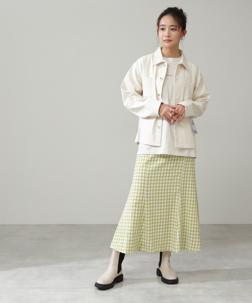 N.（N. Natural Beauty Basic）（エヌエヌナチュラルビューティーベーシック）の「[UNIVERSAL OVERALL]カバーオール（カバーオール・レディース・ホワイト/グレー・FREE）」の8枚目の写真