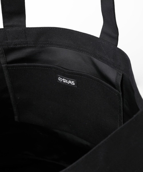 SILAS(サイラス)の「SPRAY LOGO TOTE BAG サイラススプレーロゴトートバッグ(トートバッグ・メンズ・ホワイト/ブラック・ONE SIZE)」の15枚目の写真