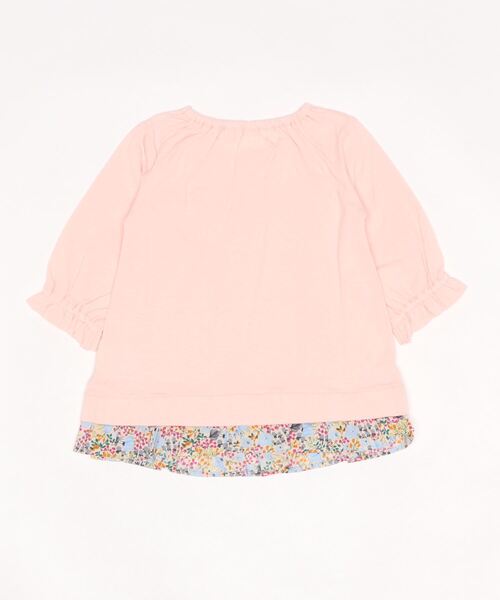 sense of wonder(センスオブワンダー)の「7分袖リボンTシャツ(Tシャツ/カットソー・キッズ・オフホワイト/ピンク・90cm/100cm/130cm/80cm/120cm/110cm)」の3枚目の写真